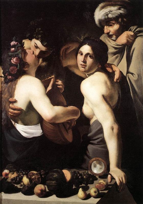 MANFREDI, Bartolomeo Allegory of the Four Seasons SG Germany oil painting art